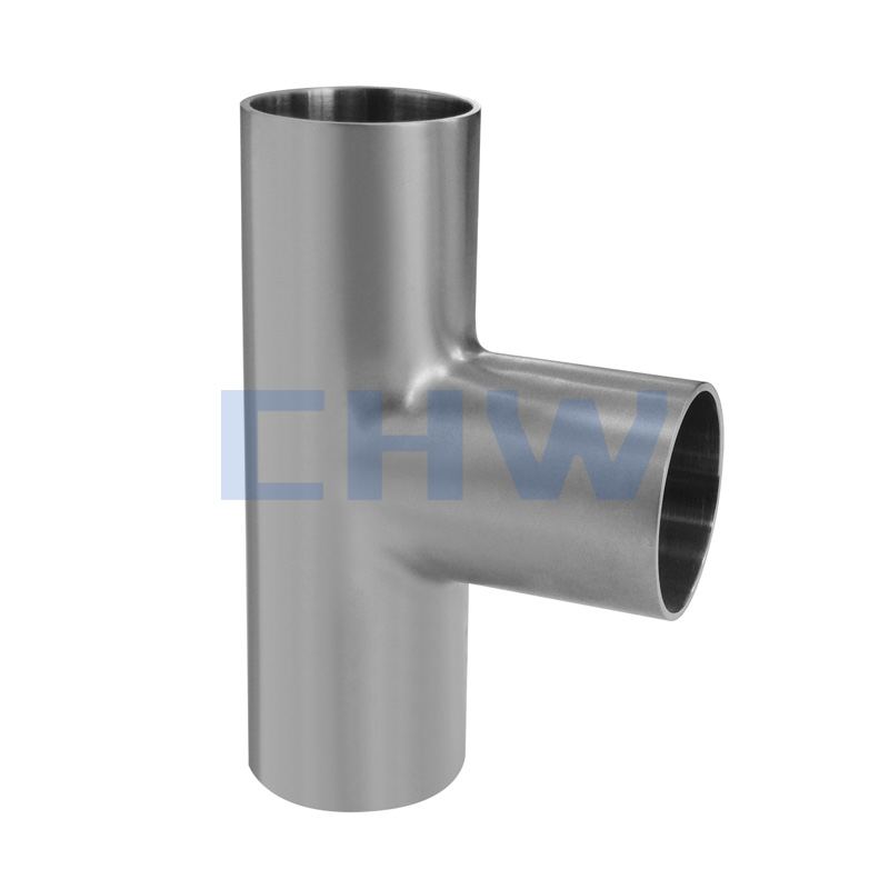 Sanitary Stainless steel high quality Butt weld equal tee