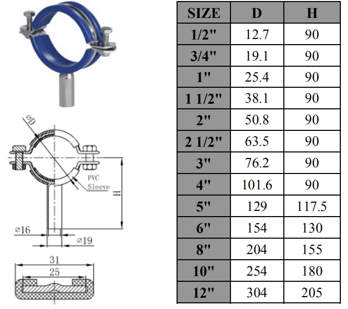 tri clamp pipe fittings