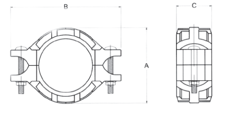 Stainless steel sanitary Model 97HP Stalnless steel heavy Duty Flexlble Coupling SS304 SS316L