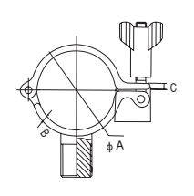 Stainless steel sanitary Pipe holder SS304 SS316L