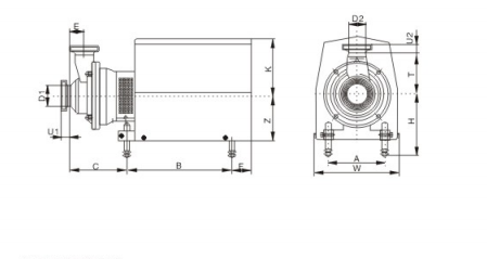 Sanitary stainless steel high quality Self-priming pump ss304 ss316L