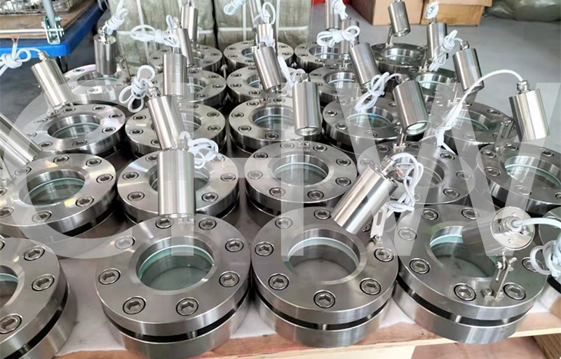 Stainless steel sanitary flanged sight glass