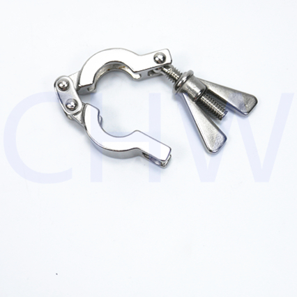 Sanitary Stainless steel SS304 SS316L pipe clamps slender type tubing hanger pipe holders pipe clips support
