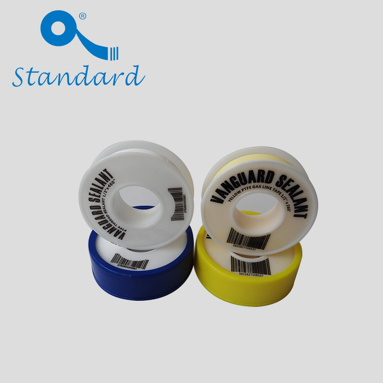 Gas pipe interface seal PTFE yellow tape