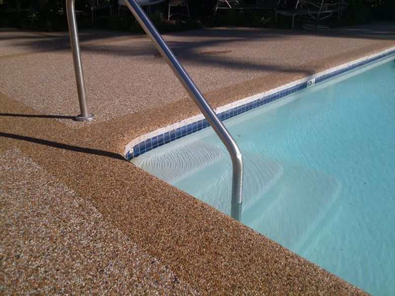 Permeable al agua epoxi piscina cubierta Revestimiento