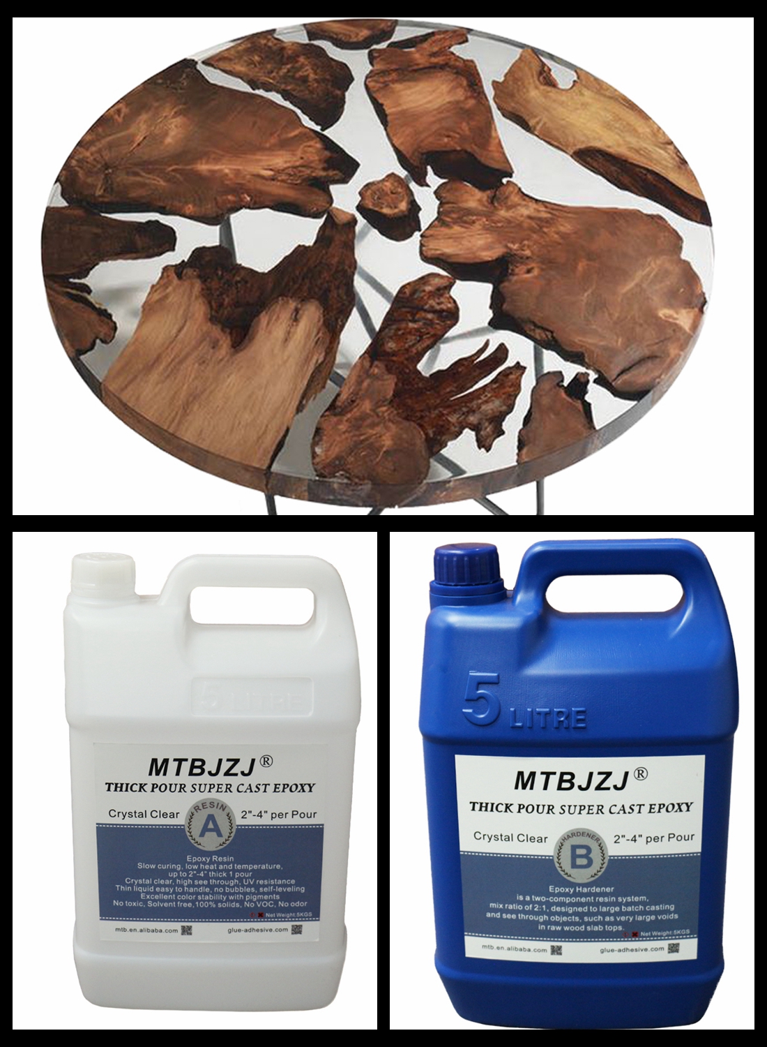 MTB-2103 Epoxy Deep Cast Resin for River Tables