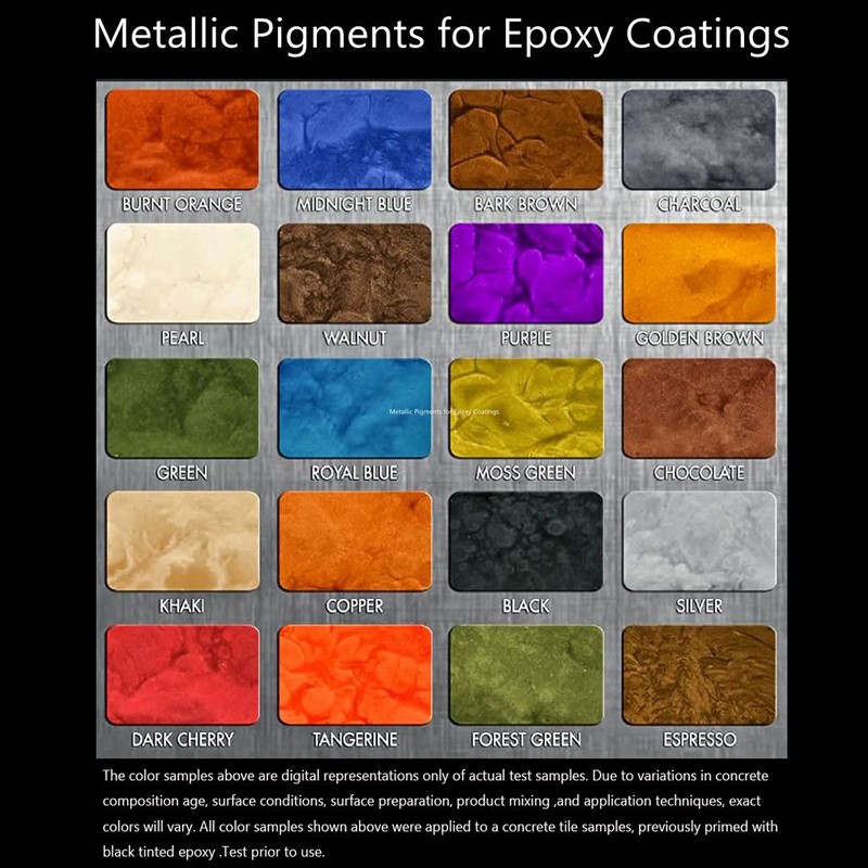 Métallique pigment pour Epoxy