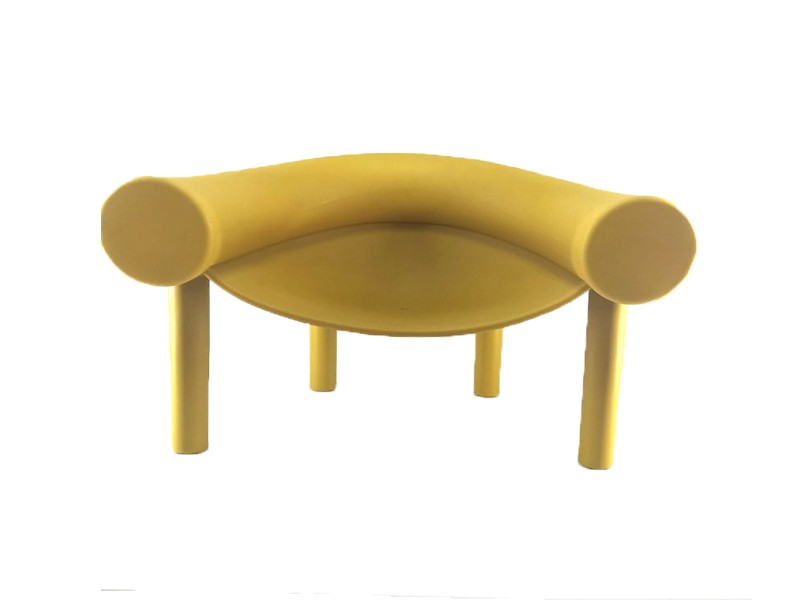 Wholesale Polyethylene PE Plastic Sam Son Easy Low Chair with Soft Armrest