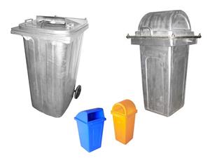 Moldeo rotacional para plástico, manos libres, bote de basura, contenedor de basura