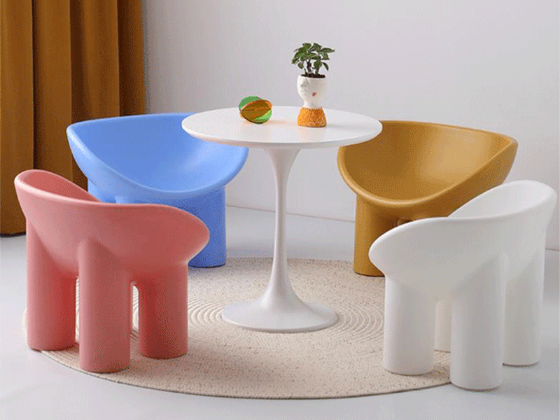 Plastic Modern Roly poly Chair By China Rotomolding Process