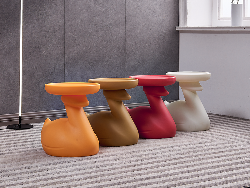 다채로운 Rotomolding 현대 실내 커피 의자 귀여운 오리 의자
