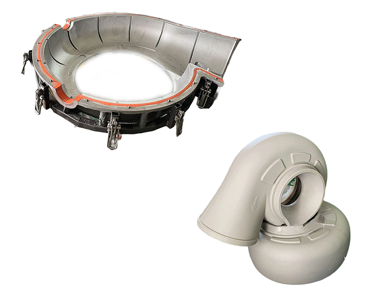 Rotomolding Mold Oem Корпус вентилятора алюминиевая форма ротационная форма