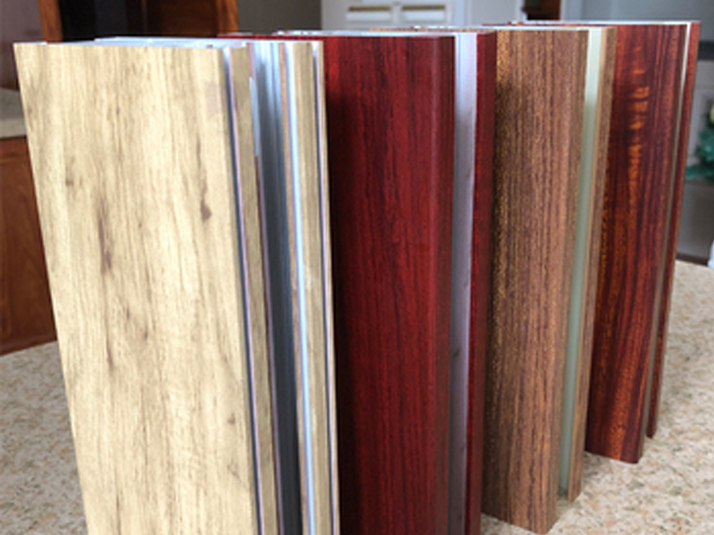 Profils de grain en bois en aluminium
