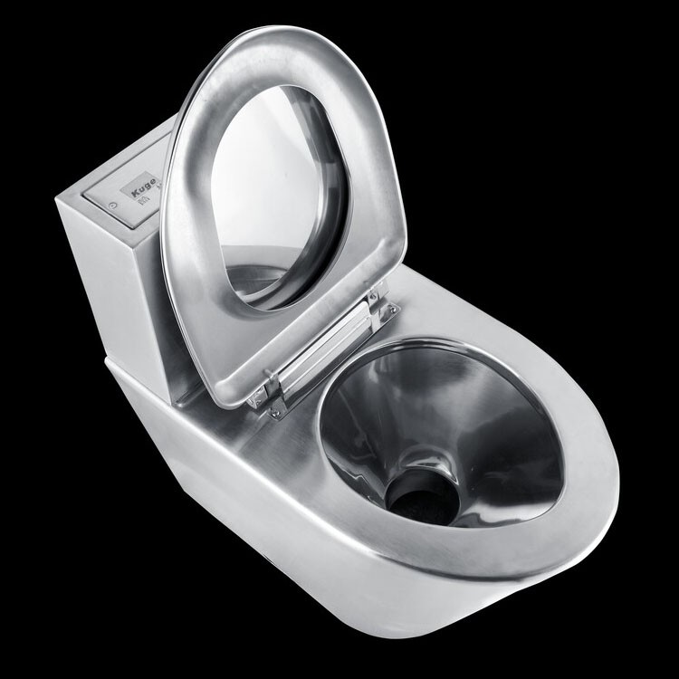 Stainless Steel Two Piece Toilet