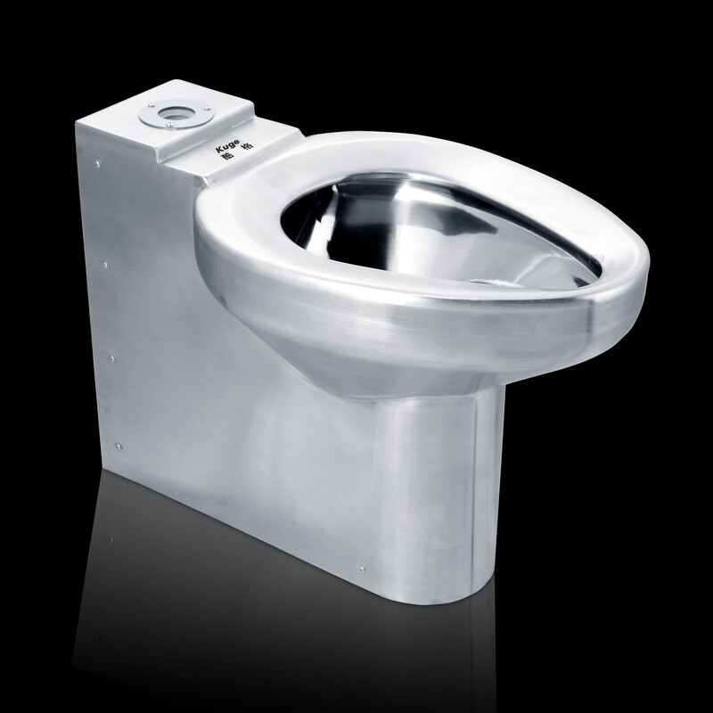 Toilette per carceri con trappola P con montaggio a pavimento in acciaio inossidabile