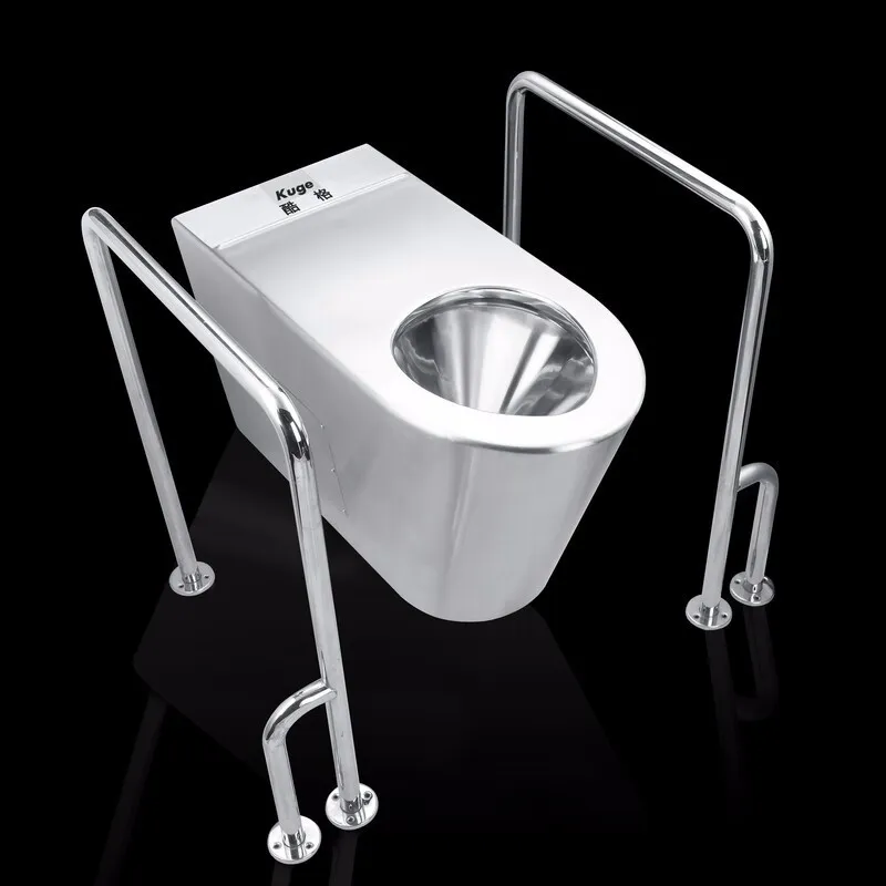 Toilettes pour handicapés en acier inoxydable
