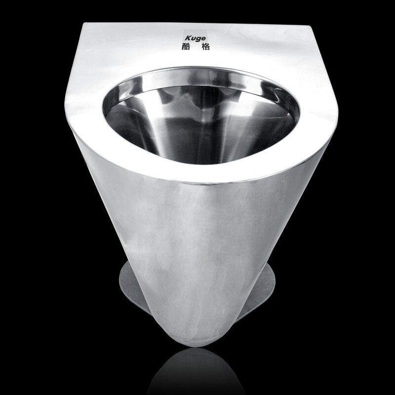 Toilette à économie d'eau en acier inoxydable