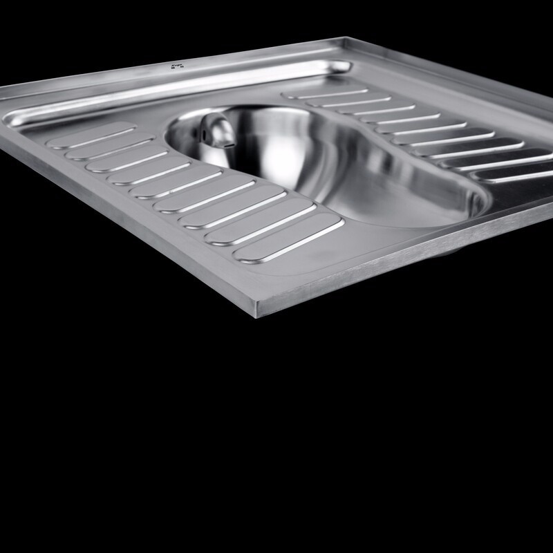 Stainless Steel Squatting Pan With Cistern
