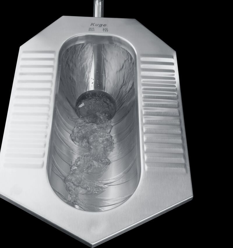Stainless Steel Siphon Squat Toilet With Cistern