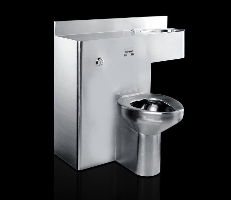 Stainless Steel One Piece Toilet Basin Combination