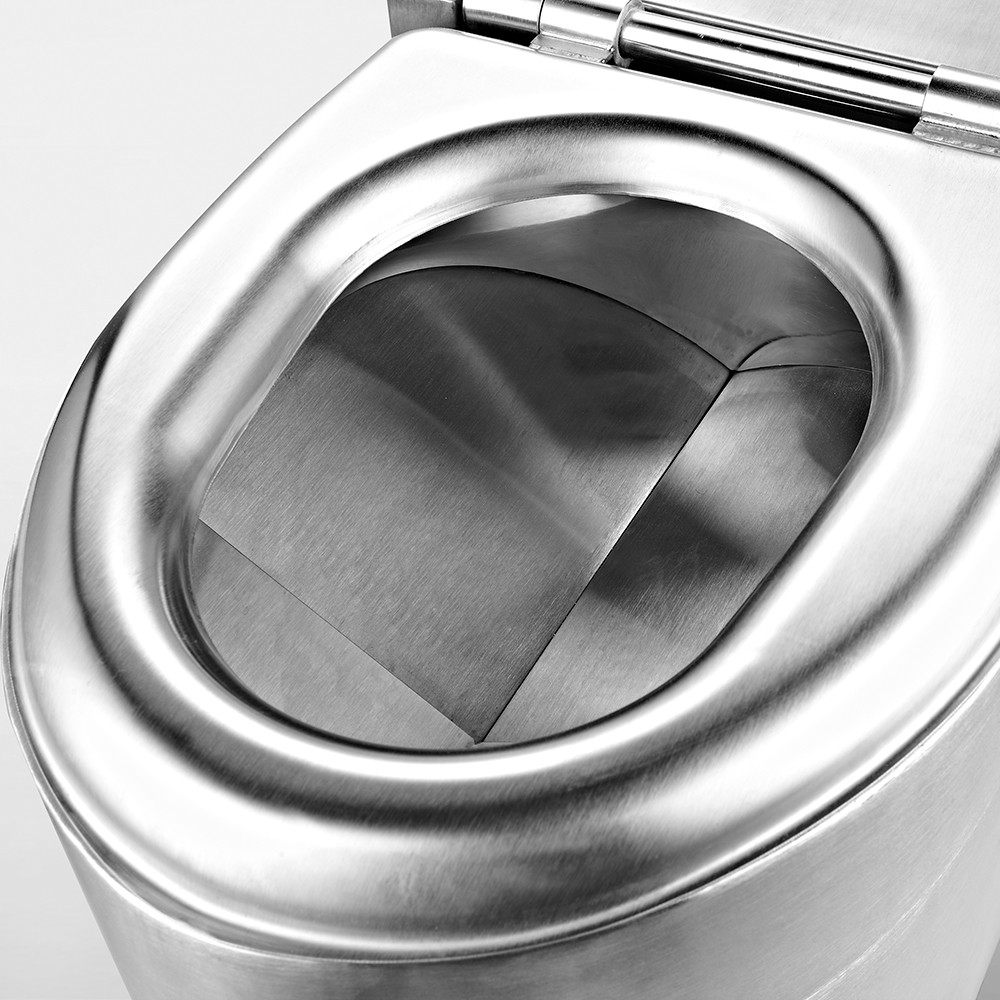 Toilette à compost portative en acier inoxydable