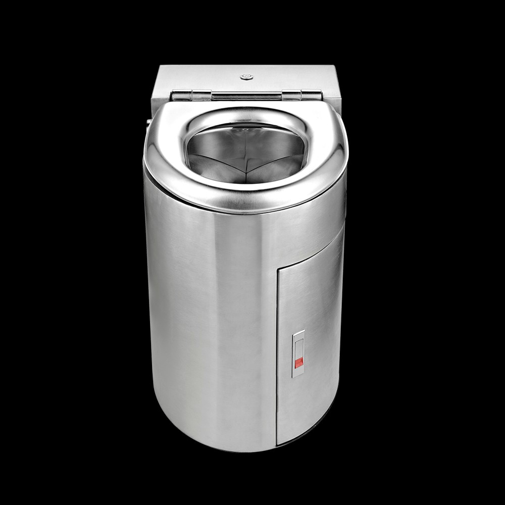 Toilette per compostaggio portatile in acciaio inossidabile