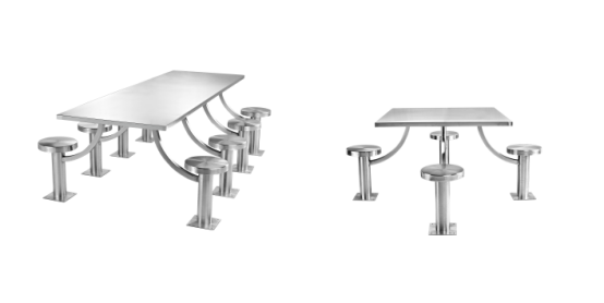 stainless steel dining tables and chairs