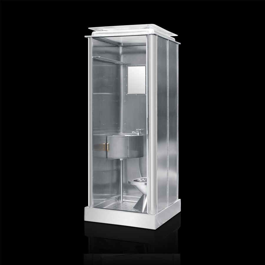 stainless steel shower room