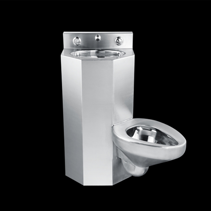 Edelstahl-Kombinations-Toilette für Gefängnis
