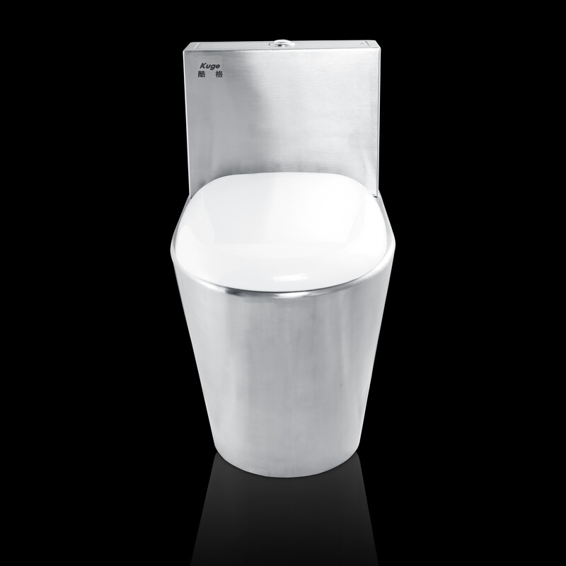 Stainless Steel Two Pieces Toilet Bowl