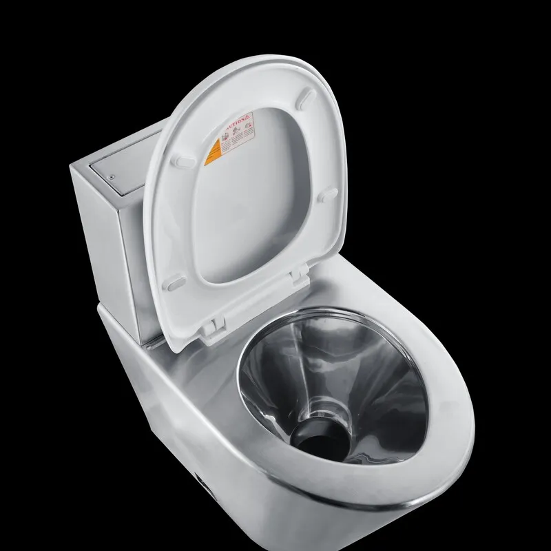 WC a lavaggio in acciaio inossidabile da 600 mm