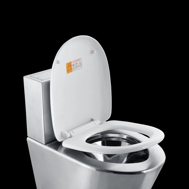 WC a lavaggio in acciaio inossidabile da 600 mm