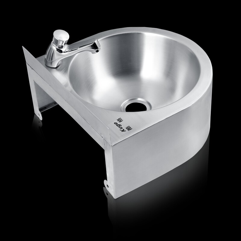 Stainless Steel Semicircle Bathroom Sink