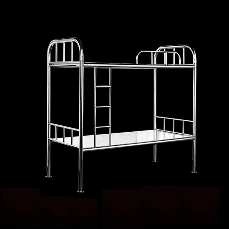 سرير سجن من الفولاذ المقاوم للصدأ بطابقين