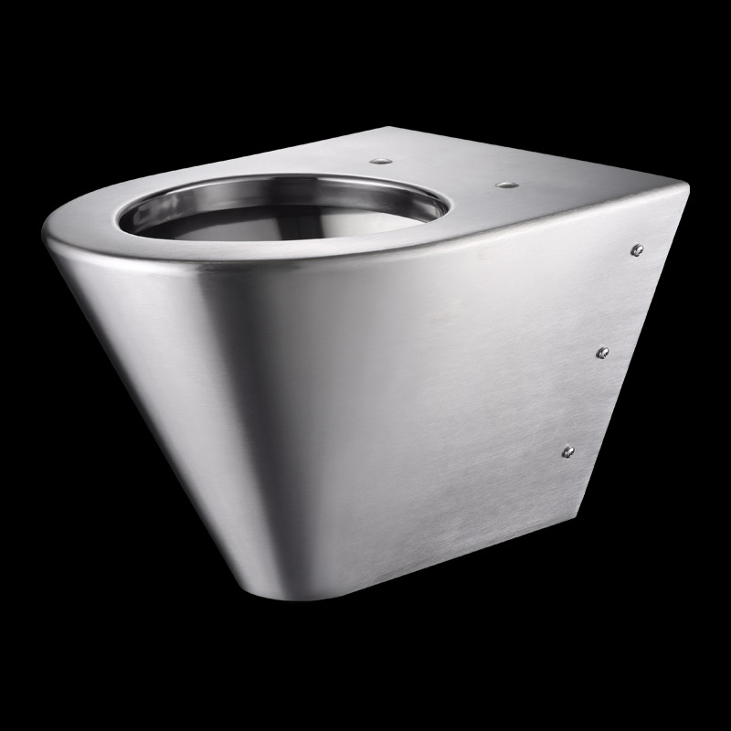 WC sospeso in acciaio inossidabile da 550 mm