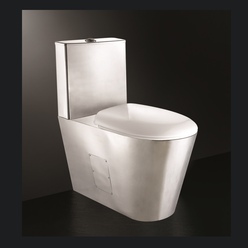 600mm Stainless Steel Two Pieces Toilet Bowl