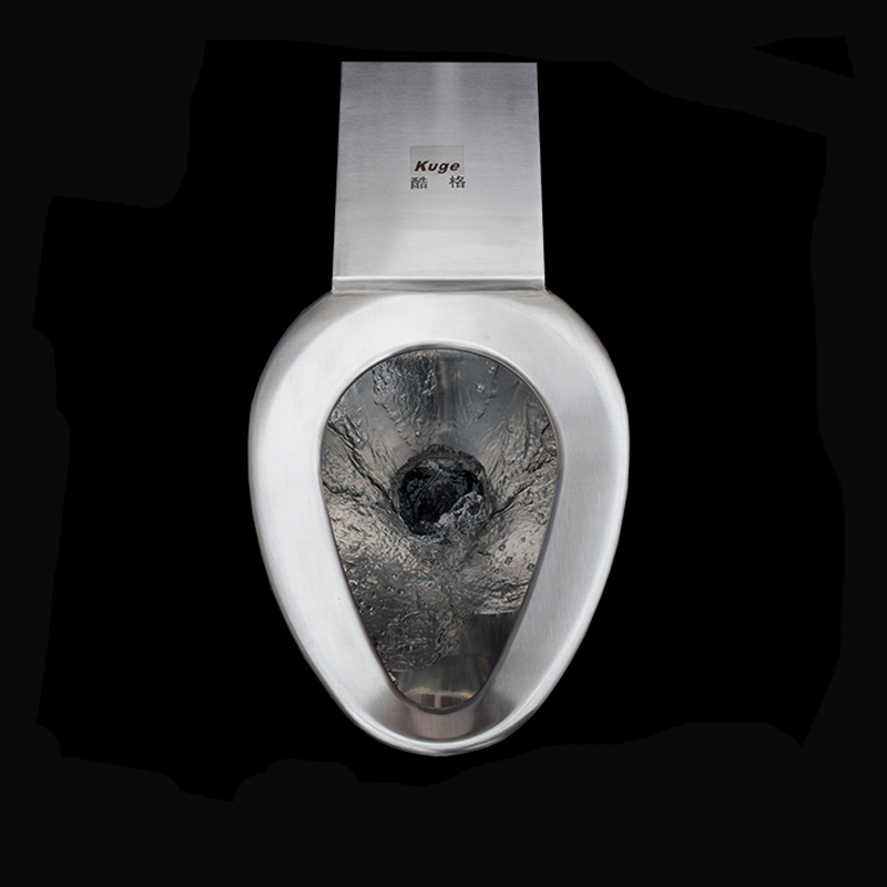 Edelstahl-Bodenmontage P-Trap-Toilette (Gefängnisstil)