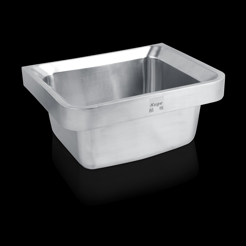 Japanese Style Small Stainless Steel Square Wash Basin