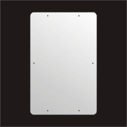 Miroir en acier inoxydable de 600 mm