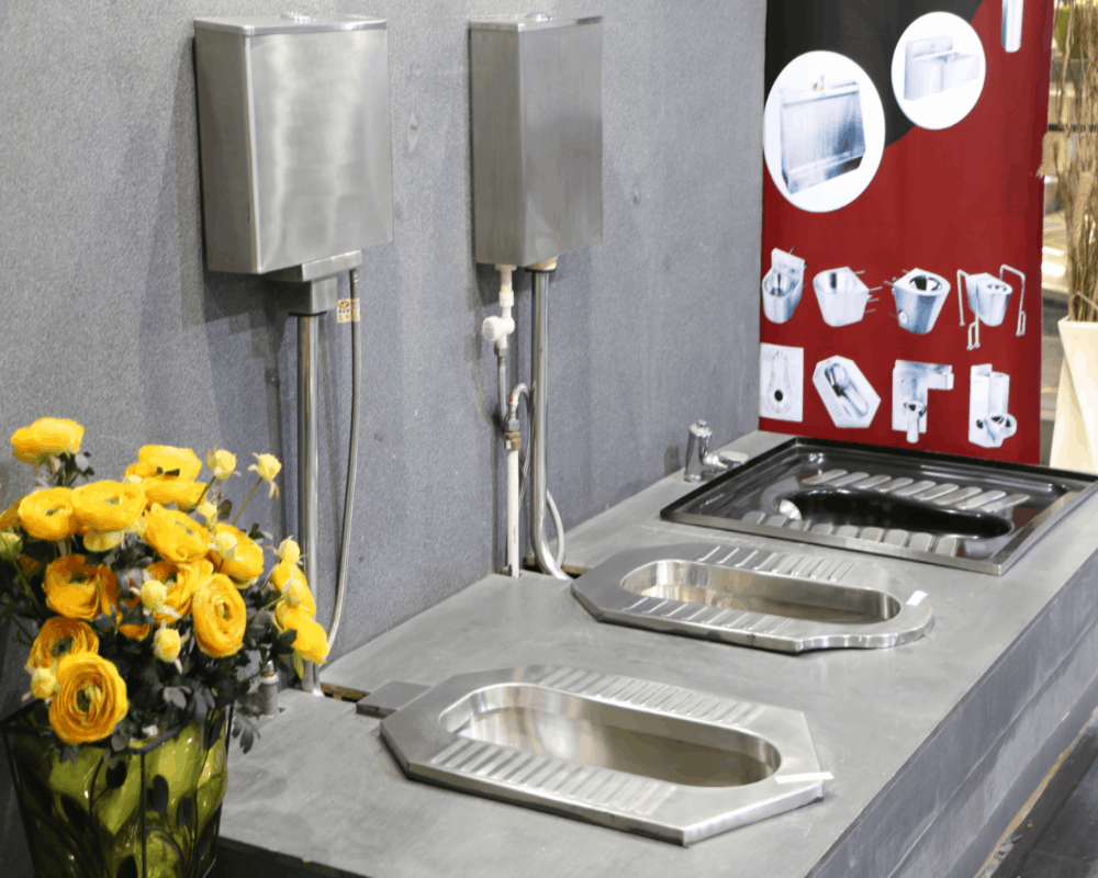 Project cases for Stainless steel squat pan