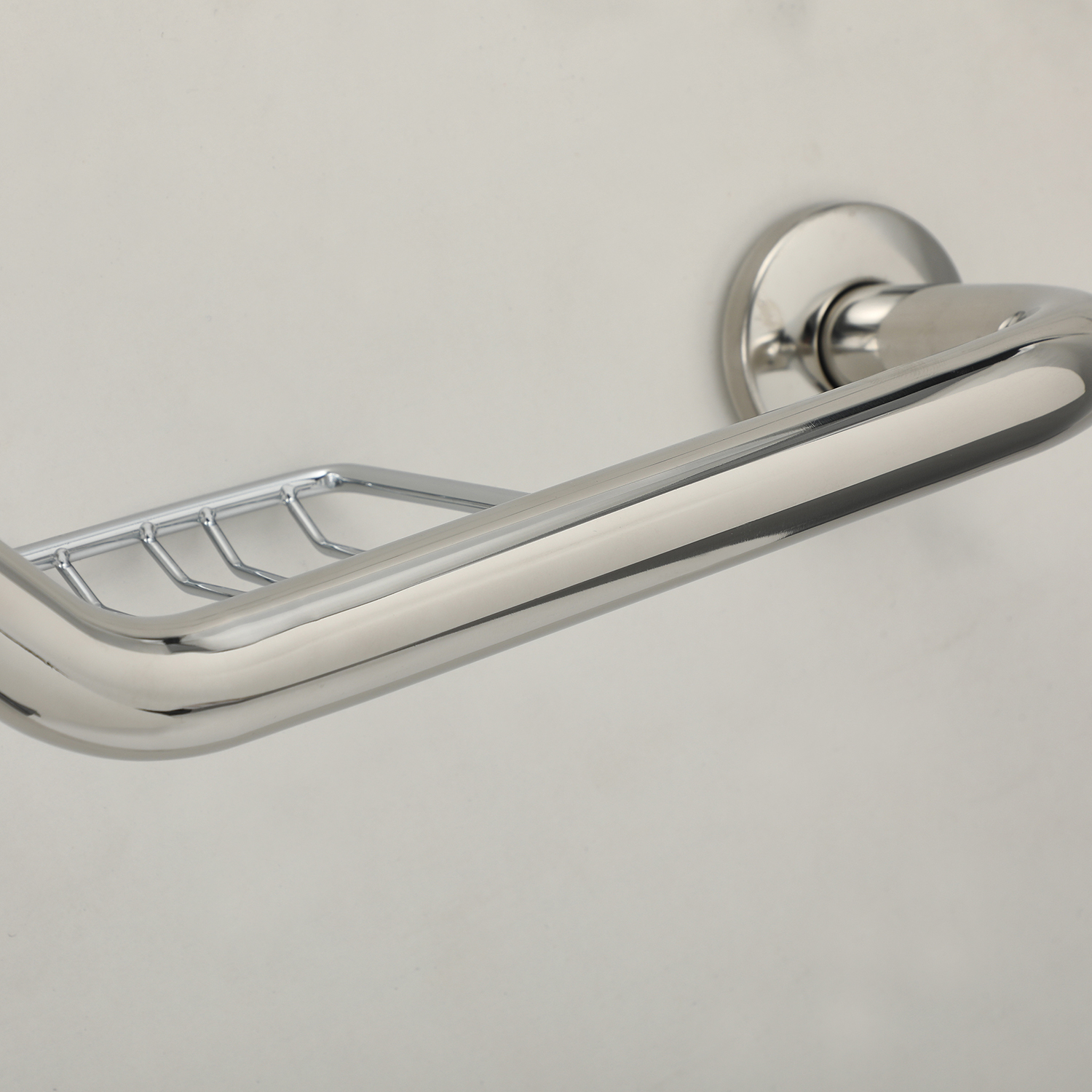 Stainless Steel Toilet Safety Grab Bars With Soap Rack