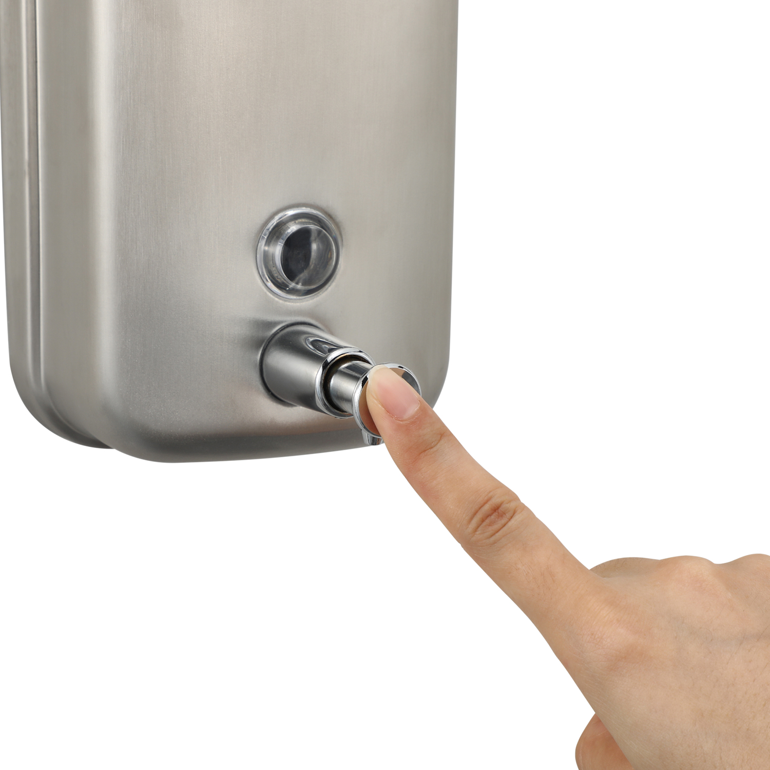 Distributeur de savon à main en acier inoxydable