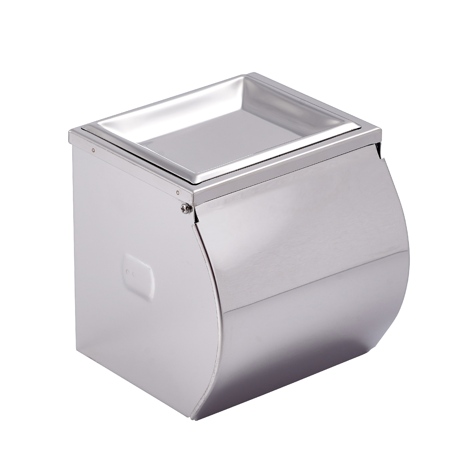Stainless Steel Roll Paper Holder With Ashtray