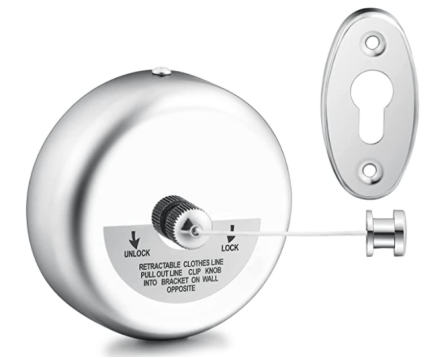 Retractable Clothesline Adjustable Laundry String Line for Indoor and Outdoor