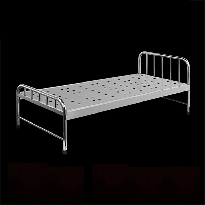 Vandal resistance Stainless steel metal adult single layer bed for sale