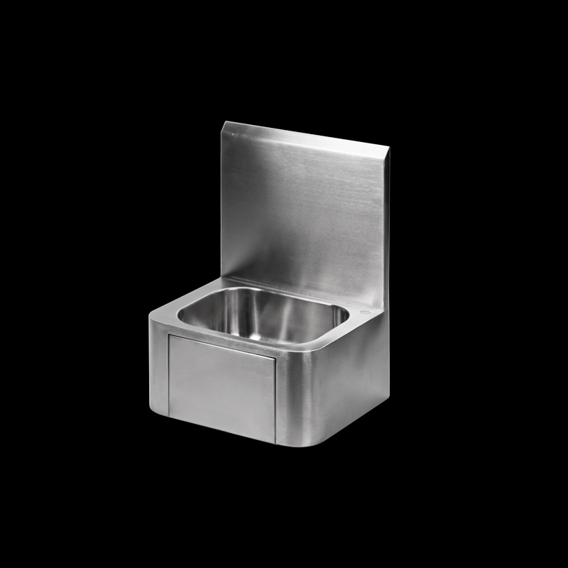 Square Bowl Wall Mounted Stainless Steel Hand Wash Sink