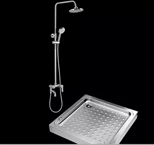 stainless steel shower base