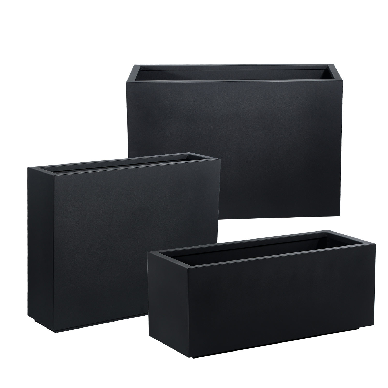 Galvanized sheet plant pot