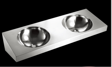 Wall mounted stainless steel wash basin