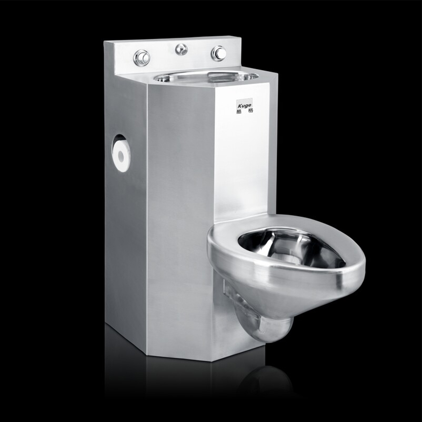 Stainless steel combination toilet